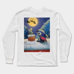 stitch Waiting for christmas gifts Long Sleeve T-Shirt